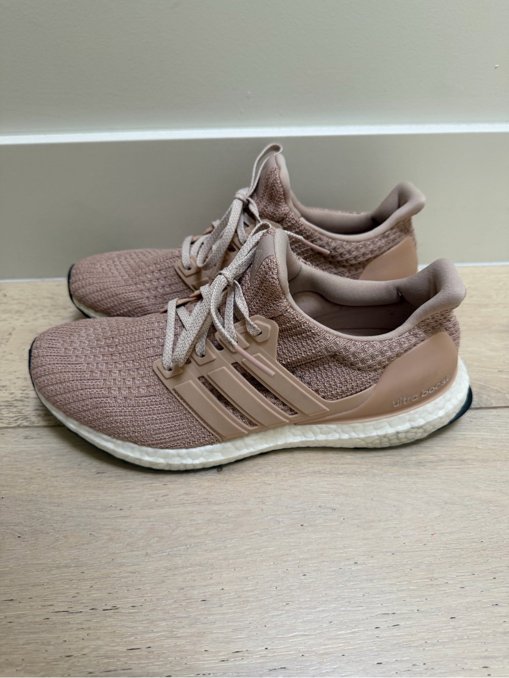 adidas Women's Ultra Boost Sneakers in Rose Beige